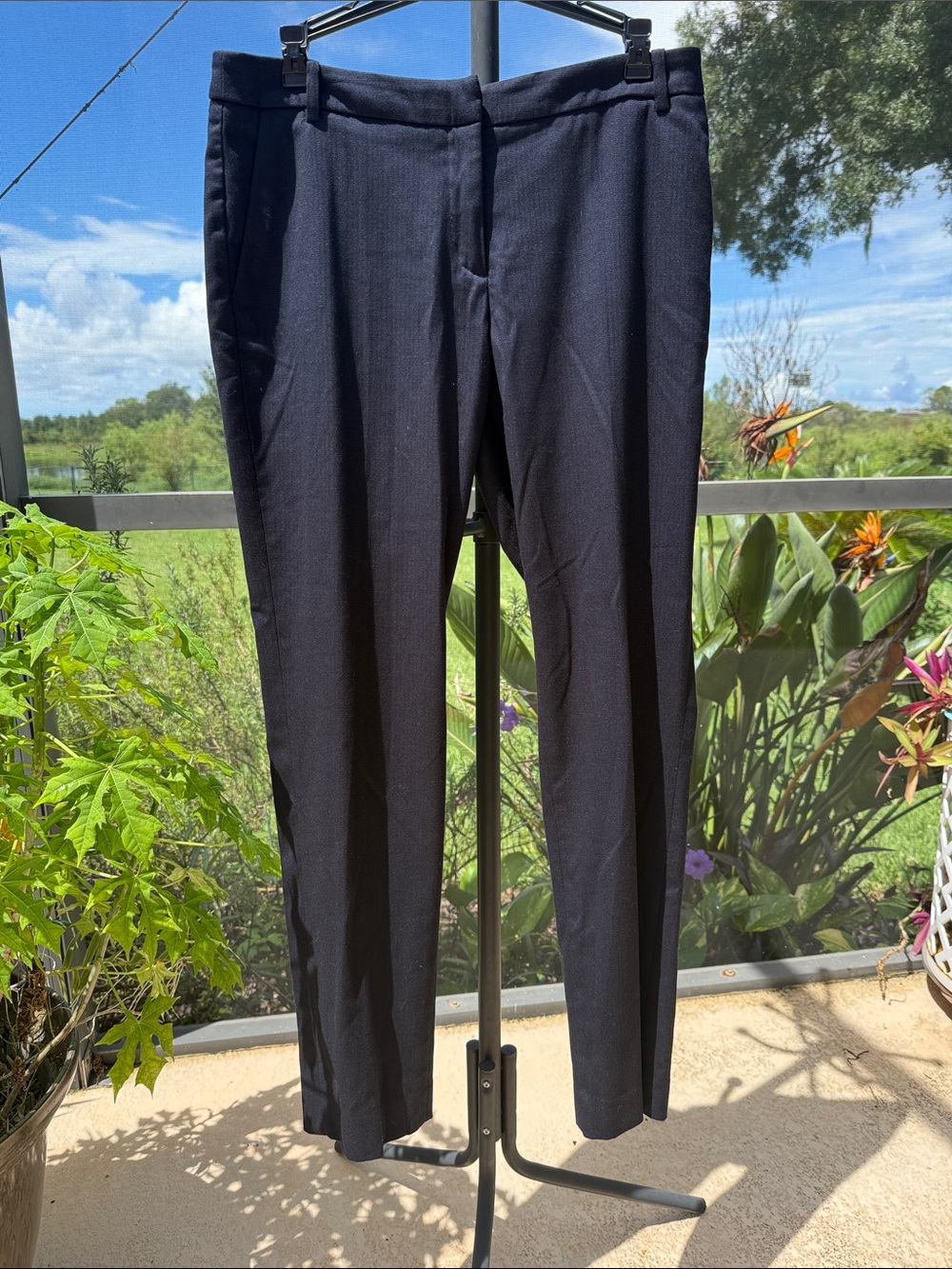 H&M Black Straight-Leg Dress Pants
